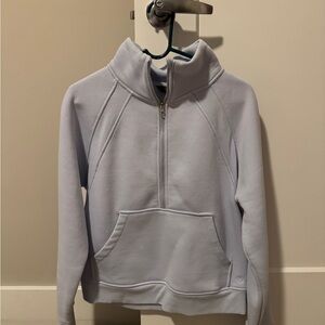 Light Blue Half-Zip Jacket